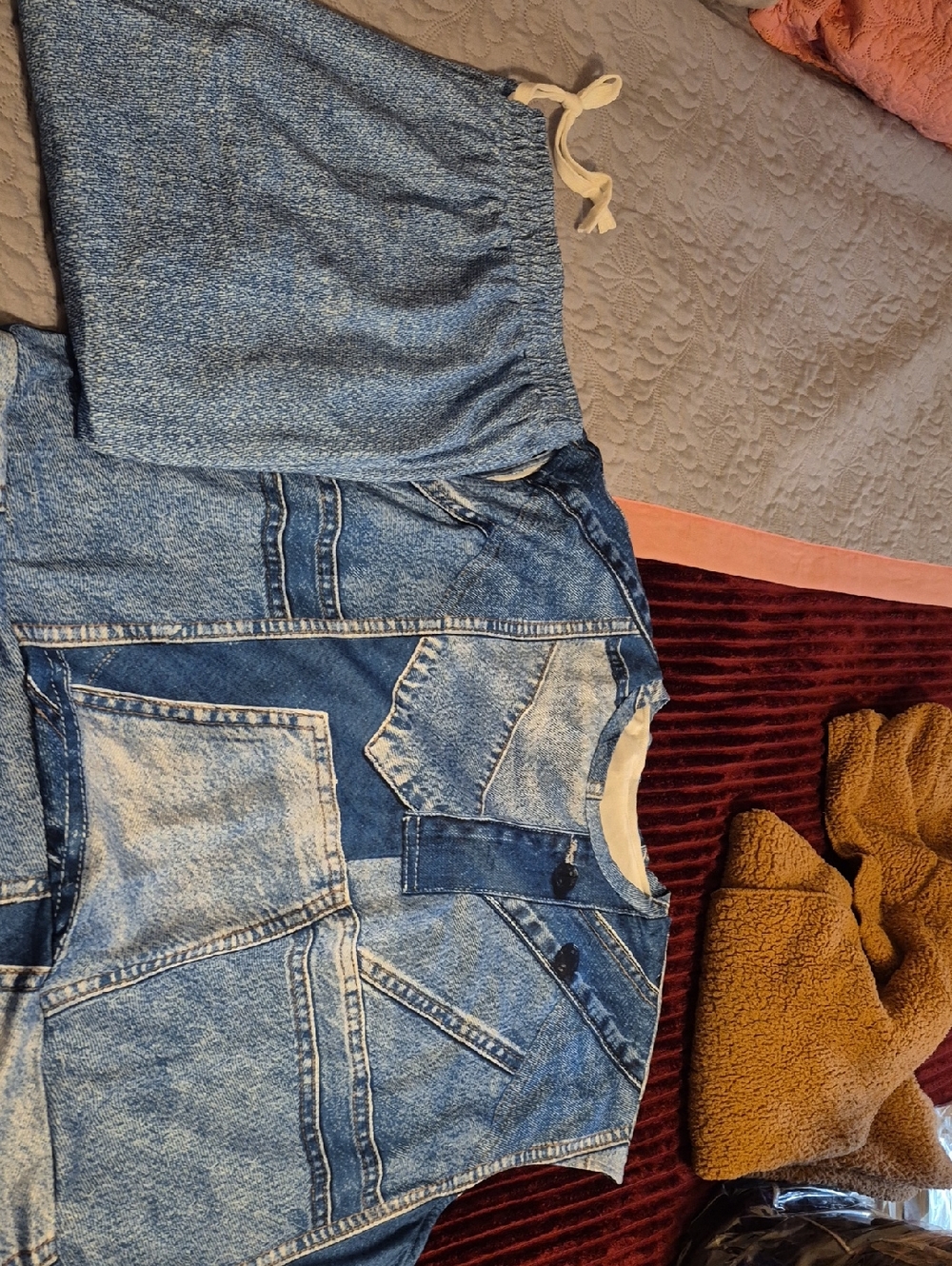 Women’s Blue Acid-Wash Denim 3X